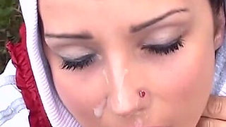 Pumping Semen Right Into Her Face!