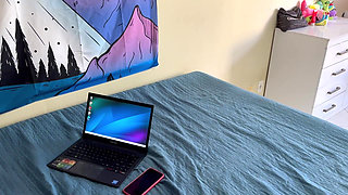 I Asked My Neighbor to Fix My Computer and Let Him Cum Inside Me as Payment