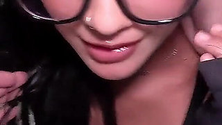 I'm a Delivery Girl and I Had to Deliver Milk. He Give Me with Milk Inside My Pussy.