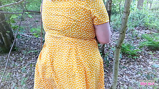 I Hope No One Saw Me Flashing My Big Tits in the Woods Homemade Ass Pussy Masturbation Mature Cheating Wife Stepmother BBW Wife