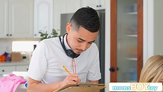Busty blondie danielle renae uses her son-in-law as her secretary & orders him to lick her labia s4:e3