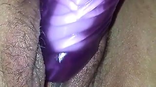 toy and tongue spins round in my pussy