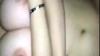 Korean Amateur with Big Tits in an Interracial Video