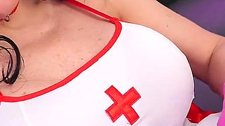 Hot Nurse Helps with Your Sperm Donation JOI