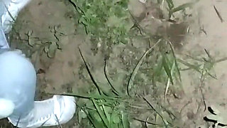 Sex with a Rich Ass Friend After the Party Gets Recorded Peeing in the Bush