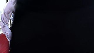 Blonde teen girl PUBLIC sex gangbang