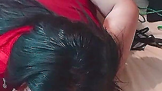 Bondage Sexual Fantasy with a Giant Dildo in the Pussy: Real Sex From an Amateur Couple.