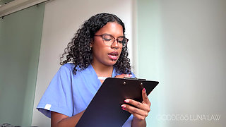 Micropenis Diagnosis Ebony Nurse Goddess Luna Law Turns Your Check-up Into Cock Humiliation, Sph, Medical Fetish, Femdom