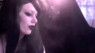 Smoking Goth Slut