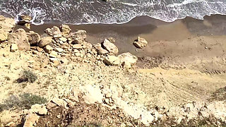 Daniella Margot have real orgasm with an ocean view