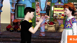 Stepmom caught with milkman and then fuck by stepson