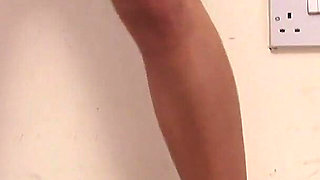 Horny Brunette Love Nerds but Loves Playig with Her Red Dildo Even More