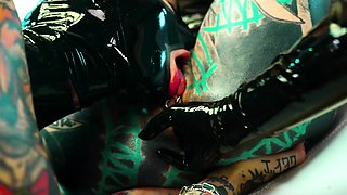 Latex lesbian fun with Anuskatzz, Miss Flora, and Lisa