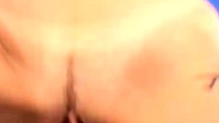 Blonde busty slut toys her ass and fingers pussy pov style