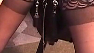 Mature Brunette MILF Bound and Pussy Spread Wide