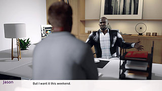 Beautiful Wife Cheating with Office Boss Who Has a Big Black Cock