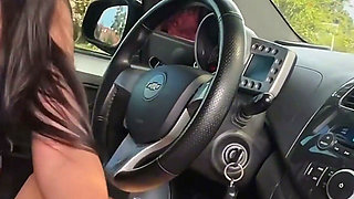 Hard Anal of Colombian Big Ass Jenn Pinzon with Stranger Carrying in the Car