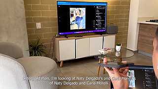 MILF Ebony with Big Tits Fucks the Wet Pussy of Her Hot Blonde Latina on Casting!