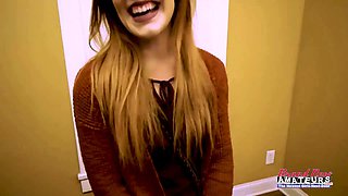 Virgin ginger beauty keaton dildo fucks her labia and gets deeply fucked!