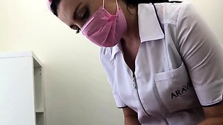 Sexy Nurse Blows Patient in Exam Room