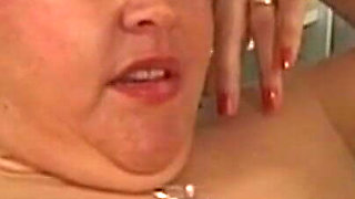 Mature Blonde MILF Takes Doctor's Thick Dildo Deep