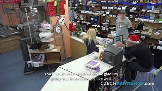 Busty blonde returns for a private deal (CzechPawnShop)