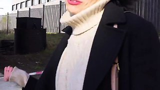 Russian Student Fucks in Ass near University before Lessons