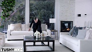 Amatory Mick Blue and Adira Allure's big cock action
