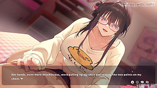 He Rubs My Cock with His Clit on the Bed // Vlover Game #5 All Scenes