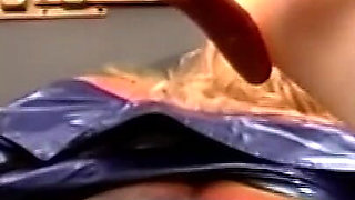 Cum Dripping Ass Spread Wide in Leather BDSM Session