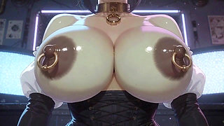 246 Cute Fantasy Woman Boobs Show, Ai Animation