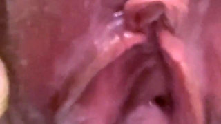 Extreme Close-up Pussy Pee