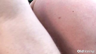 Aged Love featuring girl's outdoor smut