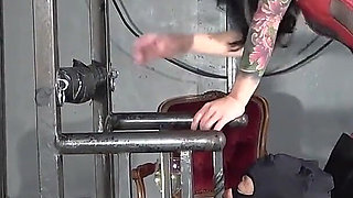 Chair for Licking Pussy and Anus, Mistress Begins Training a Masochistic Man to Become a Pussy and Anus Licking Machine