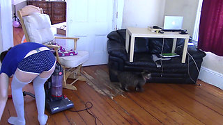 Vacuuming My House