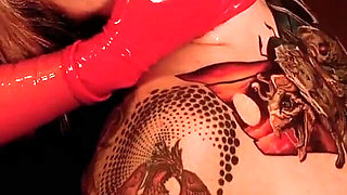 Femdom Lesbian Subgirl Train in Latex Pussy Masturbation Free Porn Video