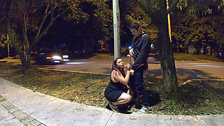 Mature Sucks My Cock in the Park