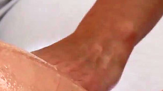 Exotic massage for hot redhead