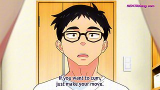 Naked anime beauty mounts BF in bath for deep messy grind
