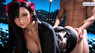 Tifa Lockhart shows huge boobs getting pounded with passion