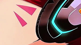 60 Frames, 1080p, D.va the Second Episode, the Innocent and Adorable Dva, Along with a Perfect Artful Oral Sex Scene. Blowjob,