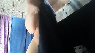 Latina Teen Masturbates in Public Bathroom to Orgasm on Webc