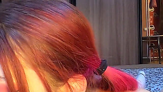 Cutie sucked and swallowed cum