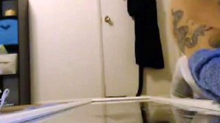 Brunette Amateur Squirts with Vibe on Mirror