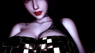 Beautiful stepsister with sexy suit