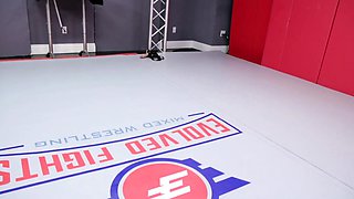 Small titted brunette teen fingering on the bed