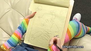 Perv ginger patient wants doctors dick deep in her mouth and pussy