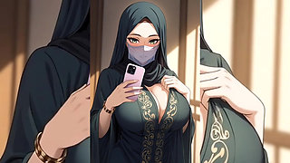 Hijabi Muslim Babes Teasing & Twerking Solo - Best Seductive Spanking, Bouncing & Hijab Part 1