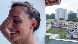 Amateur Teen Berorealove Stretching in Yoga Pants Doggy Style Cumshot