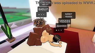 PHAT ASS WHITE GIRL Stunner DRILLS For a Rail in LAMBO (ROBLOX)